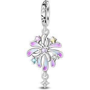 Fireworks Pendant Cool 925 Sterling Silver Charms Hypoallergenic Beads
